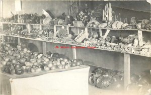 MN, Elgin, Minnesota, RPPC, Fruit & Vegetable Dispay, 1912 PM, Photo