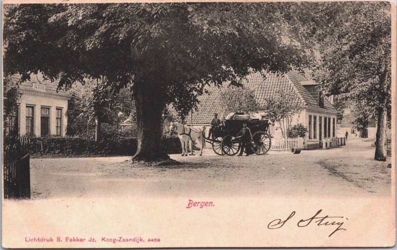 Netherlands Bergen Noord Holland Vintage Postcard 09.33