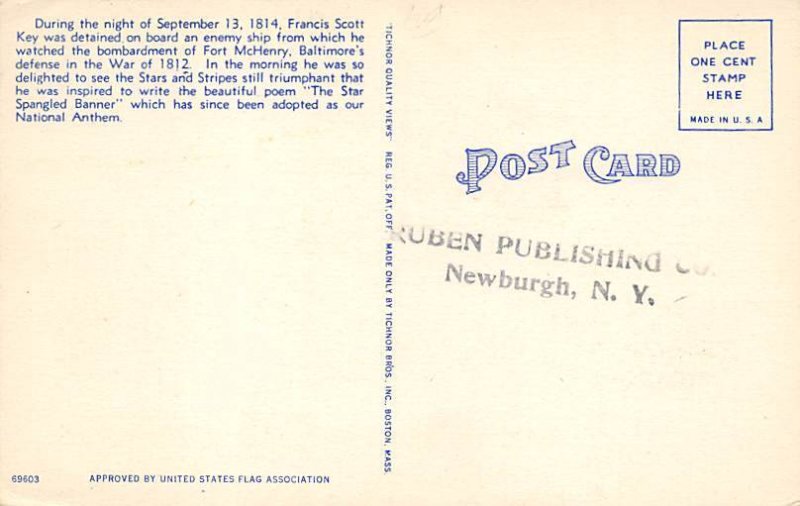 Liberty Flag Writing on Back 