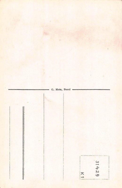 Switzerland Chur Calvendenkmal Monument vintage postcard