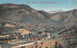 Manitou Springs Colorado Birdseye View Of City Antique Postcard K66257