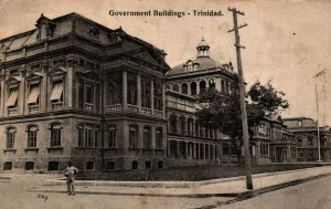 Trinidad And Tobago Government Buildings Trinidad Vintage Postcard 08.78 