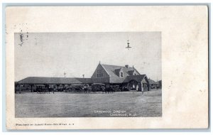 1906 Lakewood Train Station Depot Lakewood New Jersey NJ Antique Postcard