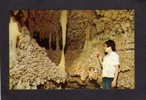 TX Transparent Column Caverns of Sonora Texas Caves Cavern Postcard