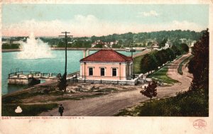 Rochester NY-New York, Highland Park Reservoir Vintage Postcard c1900