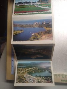 Postcard Album Lakehead grain elevators and sleeping giant, Canada 