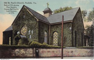 NORFOLK, Virginia, 1900-1910s; Old St. Paul's Church