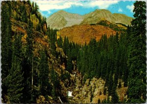 Colorado Vista Of Crystal River & Falls Above Marble