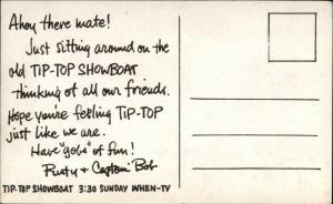 Ventriloquism Ventriloquist & His Dummy Rusty Redwood Captain Bob Postcard