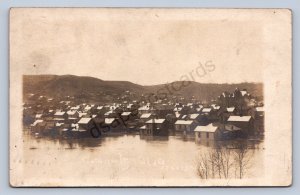 J87/ Cambridge Ohio RPPC Postcard c1907 Southside Homes Flood Disaster 1911