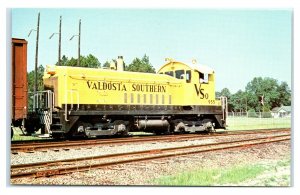 Postcard Valdosta Southern Railroad #955 SW1200 EMD Clyattville GA 1958 C65