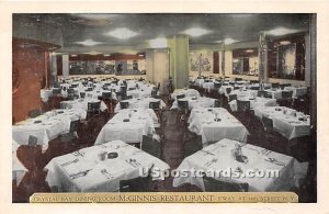 McGinnis Restaurant - New York City Postcards, New York NY Postcard