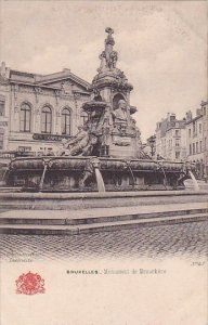 Belgium Brussells Bruxelles Monument Du De Brouckere