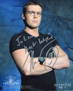 Michael Shanks Stargate SG1 Large 10x8 Hand Signed Photo