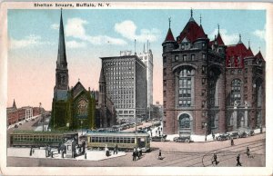 Shelton Square Buffalo, New York Postcard