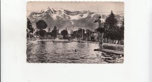 BF25786 tarbes piscine nelly vue du bassin et les pyre  france  front/back image