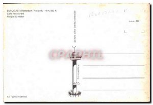 Postcard Modern Euromast Rotterdam Holland Cafe Restaurant