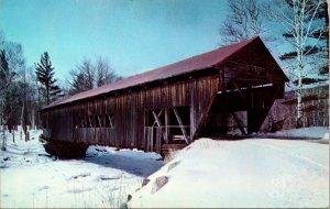 Albany Covered Bridge over Swift River White Mountains NH Postcard PC165