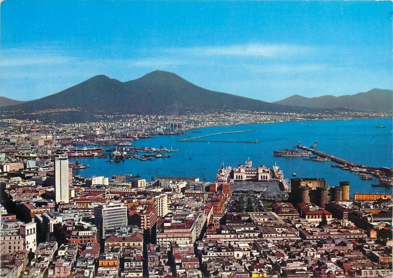 Postcard Italy Napoli Panorama sea