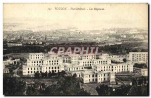 Old Postcard Toulon Vue Generale The Hospitals