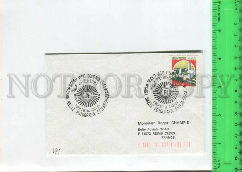 466753 1987 year Italy photography exhibition special cancellation COVER