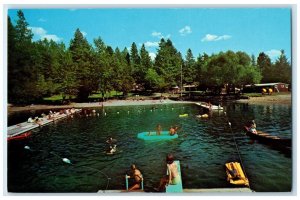 c1960's Twin Echo Resort Located In Twin Lakes Coeur D'Alene Idaho ID Postcard