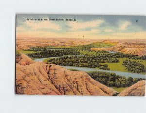 Postcard Little Missouri River North Dakota Badlands North Dakota USA