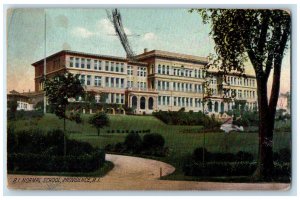 1907 R.I. Normal School Providence Rhode Island RI Antique Posted Postcard