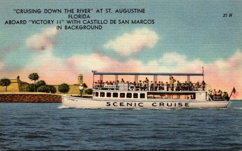 Florida St Augustine Cruising Down The River Aboard Victory II