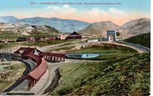 Gardiner Depot and Stone Arch, Yellowstone National Park