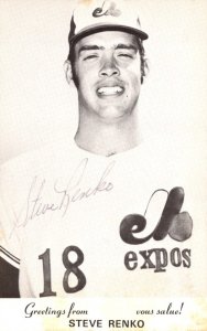 Baseball Steve Renko Montreal Expos