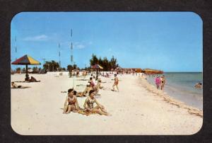 FL Monroe County Ct Beach KEY WEST Florida Postcard Carte Postale PC