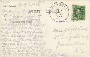 Pennsylvania Russell Covered Bridge Conewango #515 Postcard 22-9807