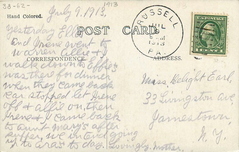 Pennsylvania Russell Covered Bridge Conewango #515 Postcard 22-9807