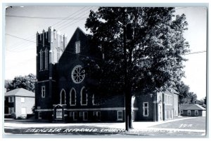 1963 Ebenezer Reformed Church Morrisville Illinois IL RPPC Photo Posted Postcard