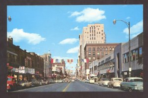 DULUTH MINNESOTA DOWNTOWN SUPERIOR STREET SCENE VINTAGE POSTCARD OLD CARS