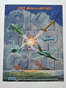 Sega Sky Target Arcade FLYER Original NOS Video Game 1995 Paper Air Combat Sheet