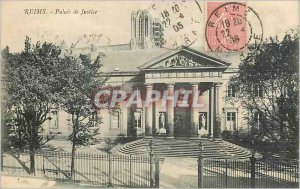 Old Postcard Reims Courthouse