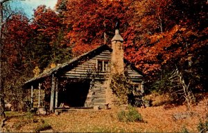 Kentucky Old Log House At Entrance To Pine Mountain Settlement School