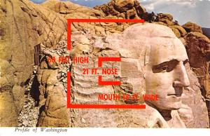 Profile of Washington - Mount Rushmore, South Dakota