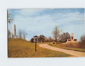 Postcard Arkansas And Missouri Monuments