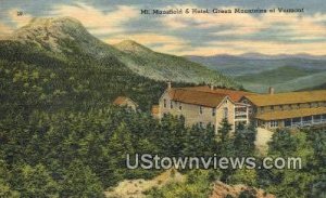 Mt Mansfield & Hotel - Green Mountains, Vermont VT  