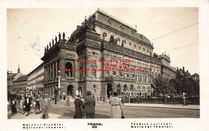 Czech Republic, Prague, RPPC, National Theater, Exterior View, Photo