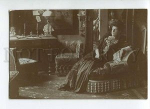 264978 RUSSIA ST.PETERSBURG Rich Lady CABINET old REAL PHOTO