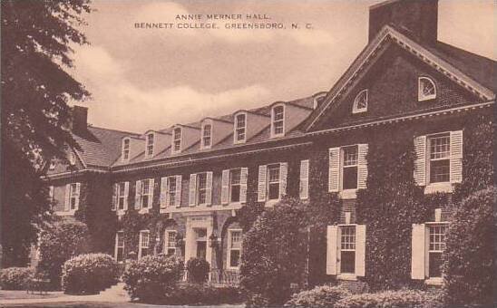 North Carolina Greensboro Annie Merner Hall Bennett College Artvue