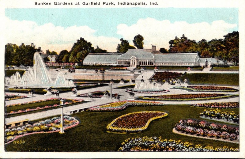 Indiana Indianapolis Garfield Park Sunken Gardens