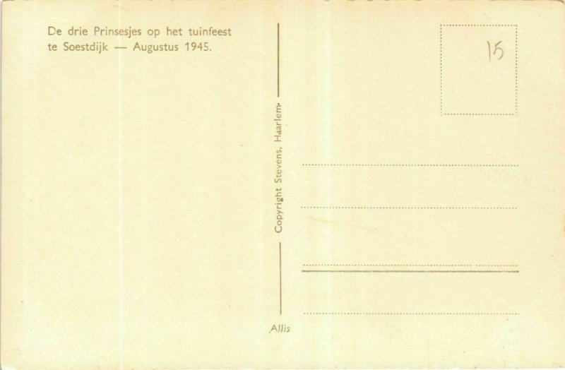 CPA AK De drie Prinsesjes op het tuinfeest DUTCH ROYALTY (747004)