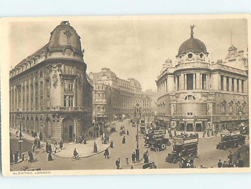 1920's OLD CARS IN FRONT OF THEATER Aldwych - London England Uk hn6348