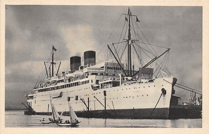 SS Colombie French Misc Lines Ship Unused 