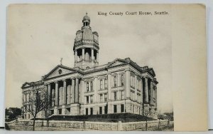 Seattle Washington King County Court House Courthouse Postcard F19